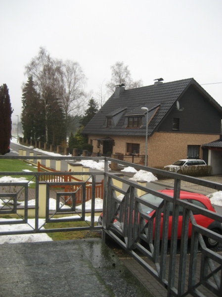 Ausblick vom K�chen-Balkon Ansicht 1 Doppelhaush�lfte Buchholz (Westerwald) / Jungeroth