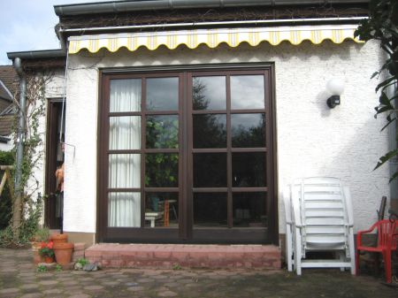 Ansicht Terrasse Doppelhaush�lfte Sankt Augustin