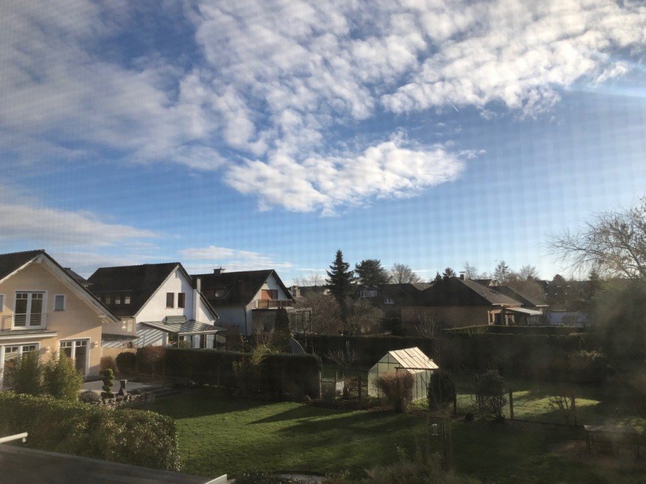 Blick aus dem Schlafzimmer Doppelhaush�lfte Sankt Augustin