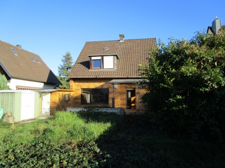 R�ckansicht Einfamilienhaus Sankt Augustin