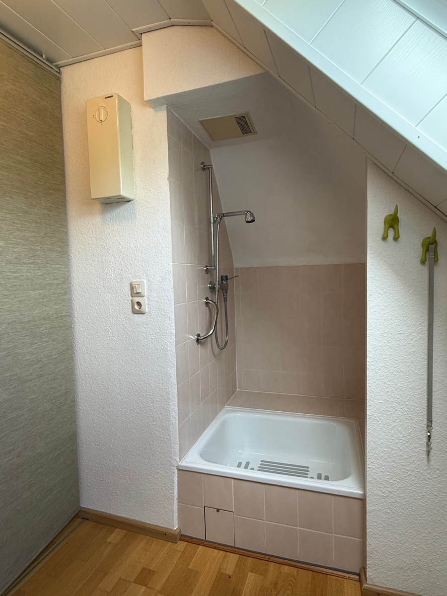 Ansicht Dusche im OG Einfamilienhaus Bonn