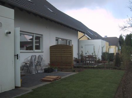 Ansicht Ostterrasse Doppelhaush�lfte Sankt Augustin