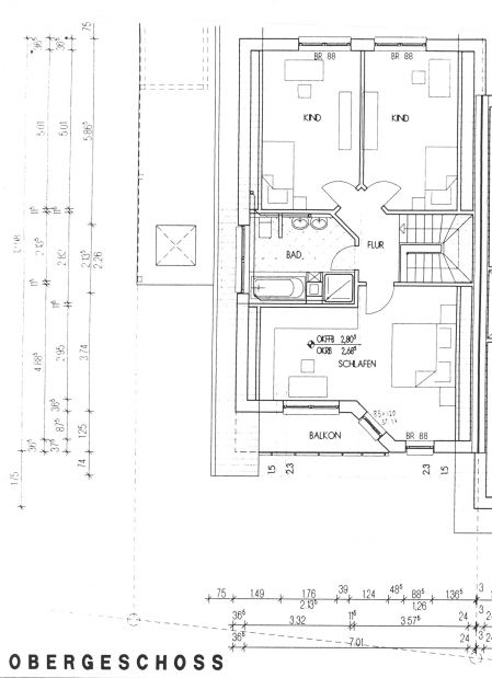Grundri� OG Doppelhaush�lfte Hennef