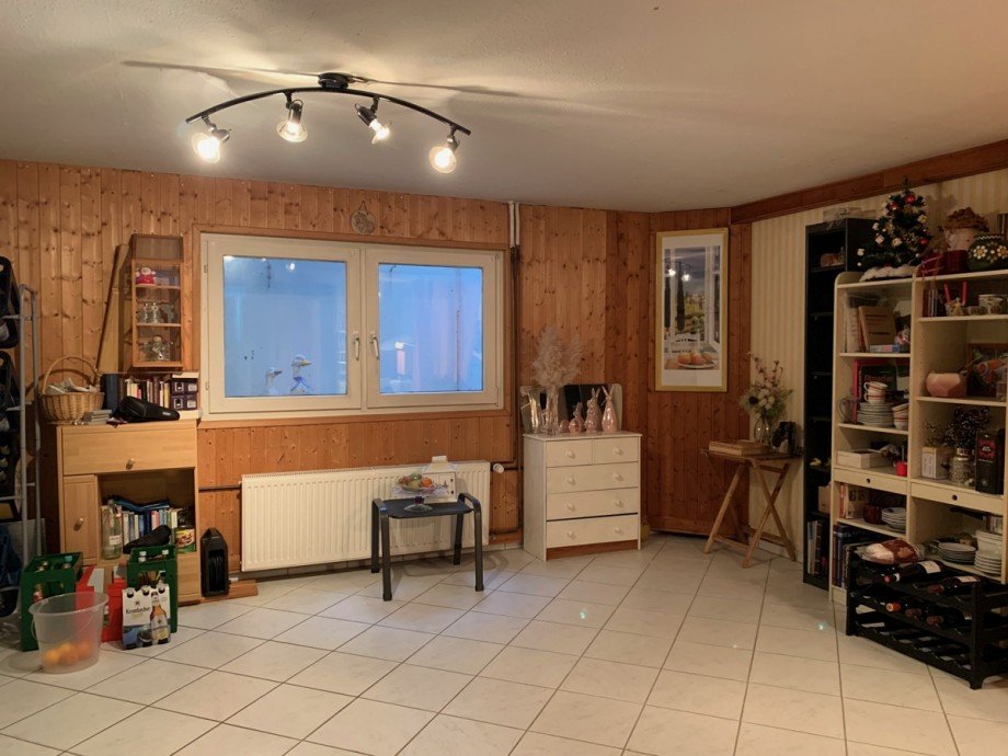 Ansicht Hobbyraum im Untergeschoss Reihenhaus Sankt Augustin