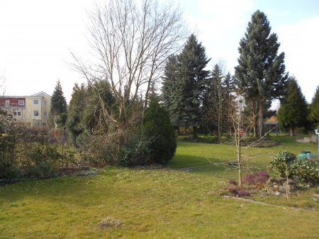Blick in den Garten Bungalow Bonn / Holzlar
