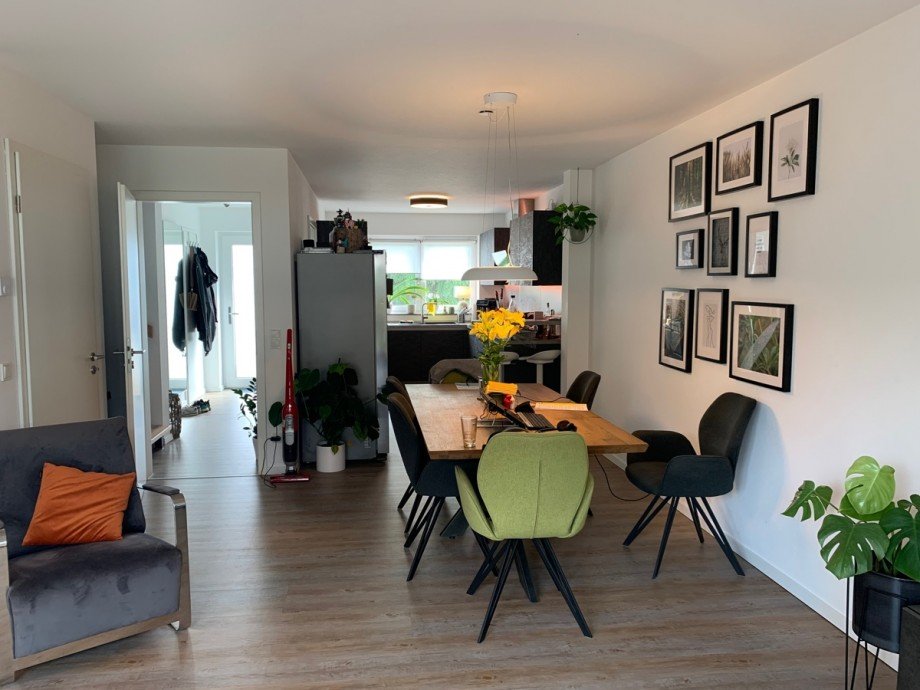 Ansicht Wohn,- Esszimmer Reihenendhaus Niederkassel