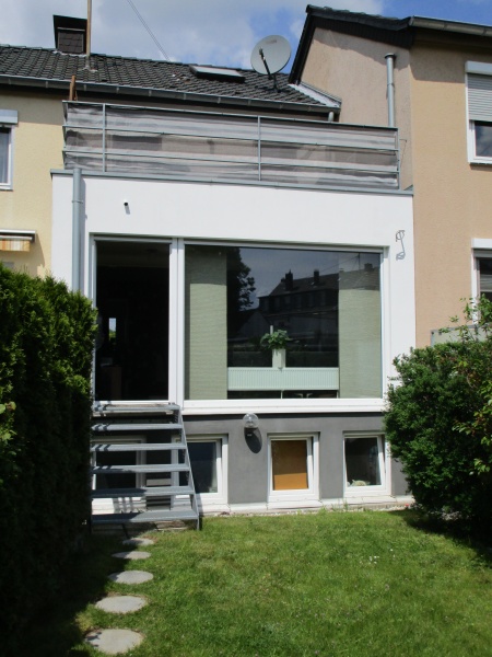 R�ckansicht Reihenmittelhaus Sankt Augustin