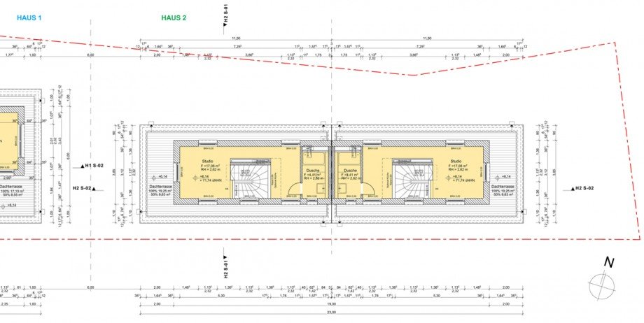 Grundriss Studio Doppelhaush�lfte Sankt Augustin