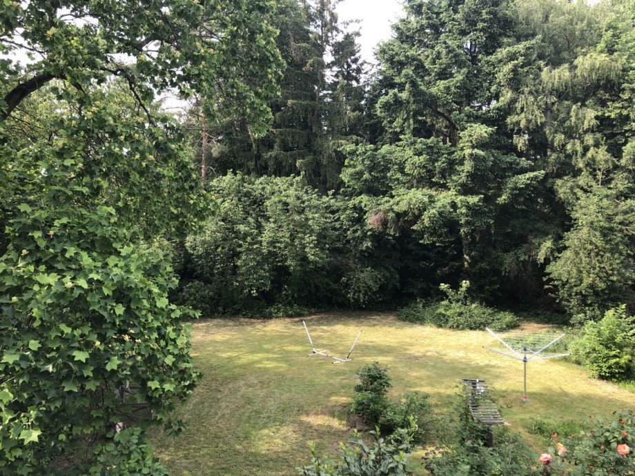 Blick von der Obergeschosswohnung in den Garten Zweifamilienhaus Sankt Augustin