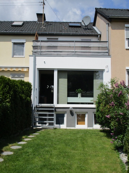 R�ckansicht Reihenmittelhaus Sankt Augustin