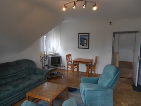 Wohnzimmer Dachgeschosswohnung Sankt Augustin