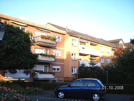 R�ckansicht Etagenwohnung Bornheim