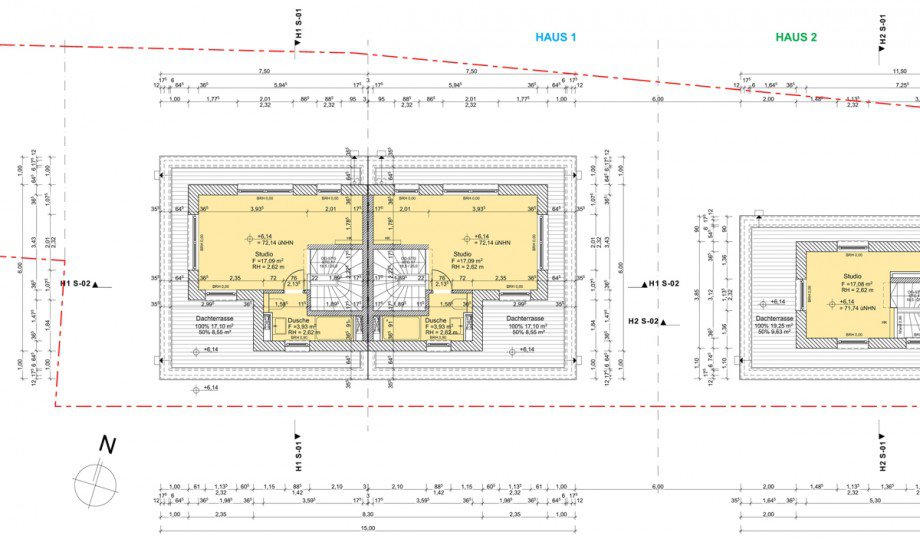 Grundriss Studio Doppelhaush�lfte Sankt Augustin