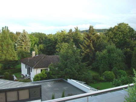 Ausblick von Dachterrasse Etagenwohnung Hennef