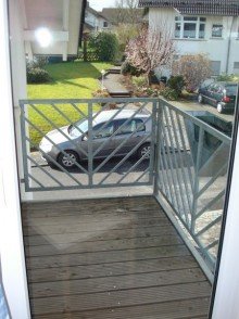 Balkon vor Elternschlafraum Neunkirchen-Seelscheid, Niedrigenergie DHH,96 m�, 3 Zi., Garten,Terrasse, Balkone, ruhige zentr.Lage