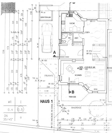 Grundri� EG Doppelhaush�lfte Hennef