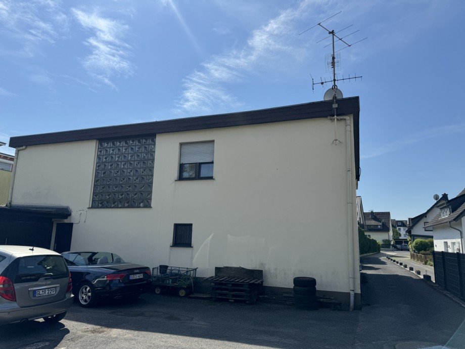 R�ckansicht Zweifamilienhaus R�srath