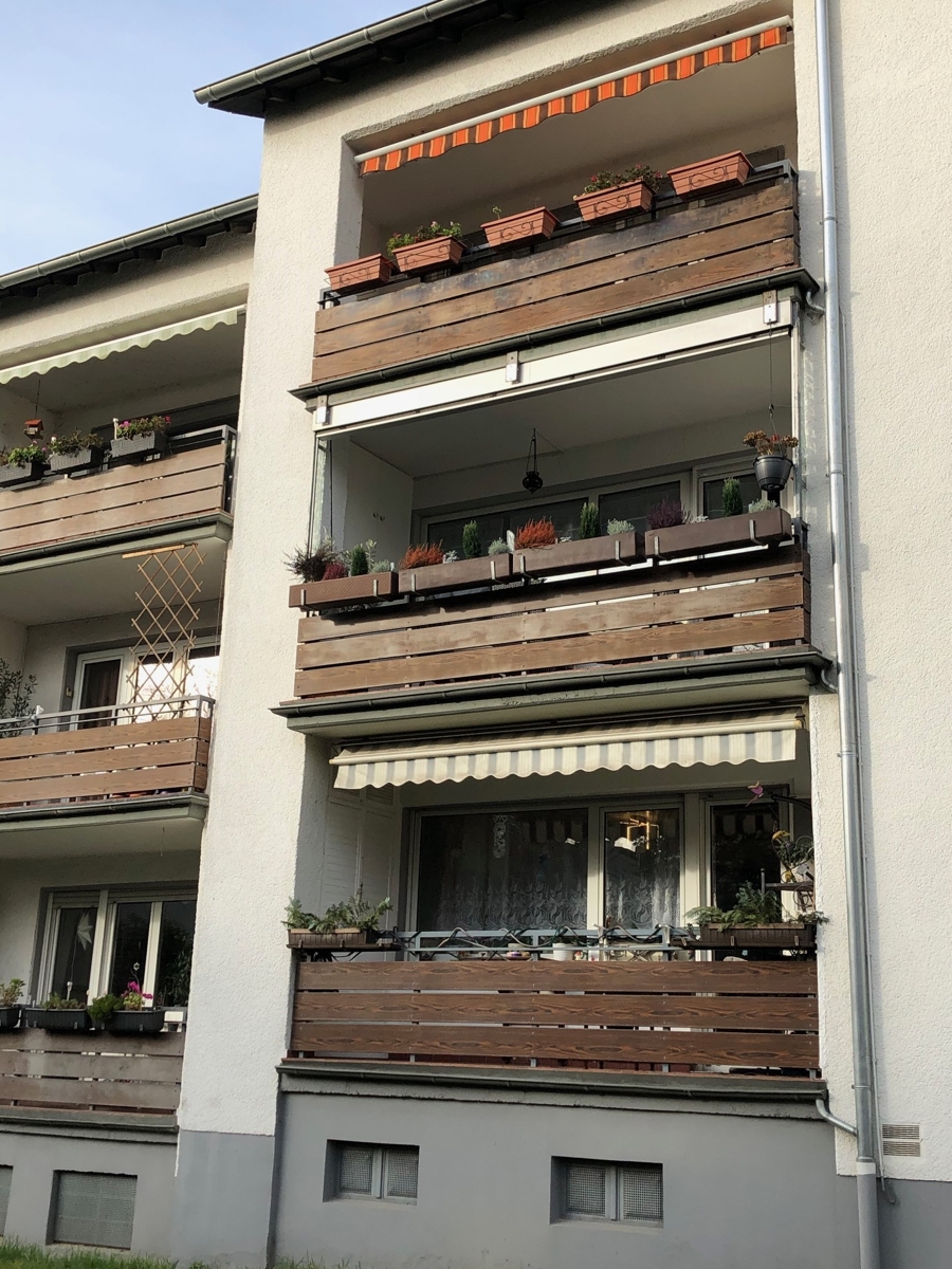 R�ckansicht Etagenwohnung Sankt Augustin