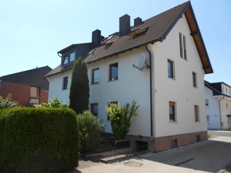R�ckansicht Doppelhaush�lfte Lohmar