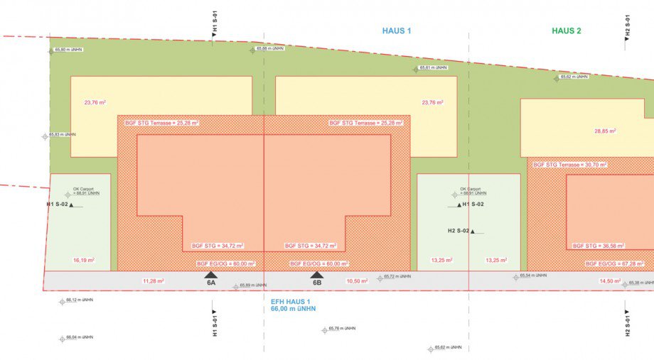 Plan Doppelhaush�lfte Sankt Augustin