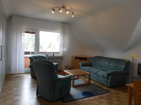 Wohnzimmer Dachgeschosswohnung Sankt Augustin