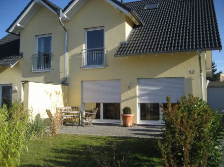 Ansicht Terrasse-Garteb Doppelhaush�lfte Sankt Augustin