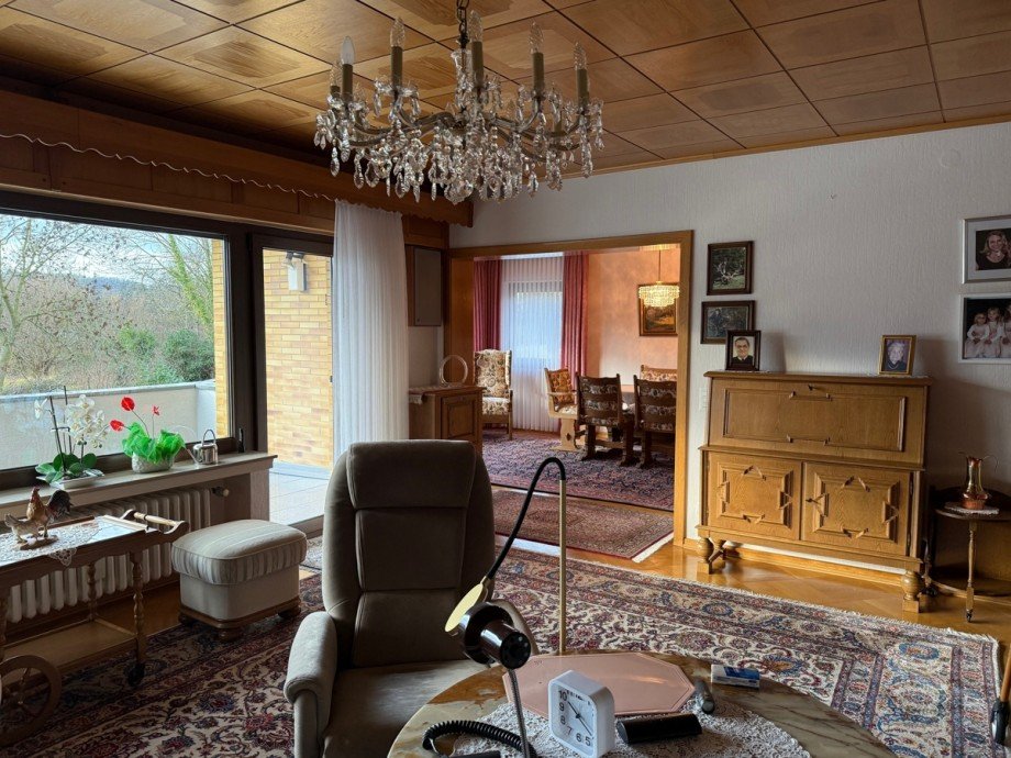 Ansicht Wohnzimmer im OG Einfamilienhaus Thomasberg