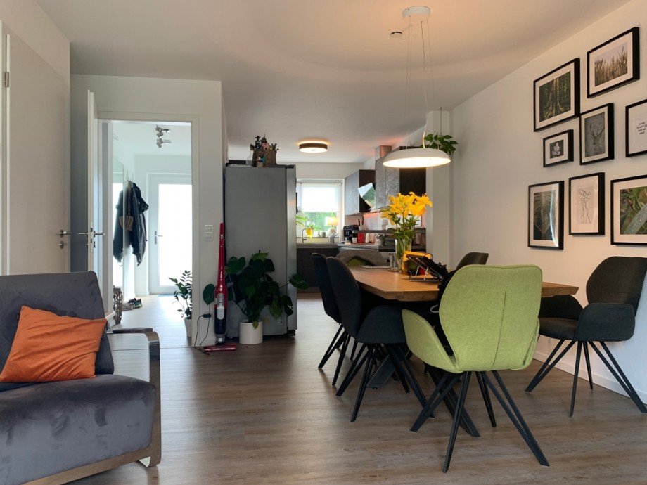Ansicht Wohn,- Esszimmer Reihenendhaus Niederkassel