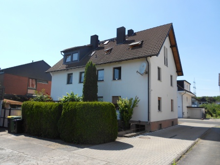 R�ckansicht Doppelhaush�lfte Lohmar