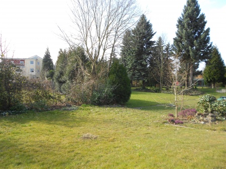 Blick in den Garten Bungalow Bonn / Holzlar