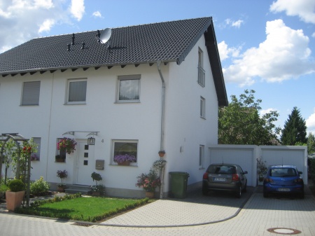 Ansicht mit Garage Doppelhaush�lfte Sankt Augustin