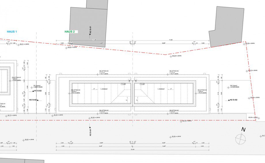 Ansicht Doppelhaush�lfte Sankt Augustin