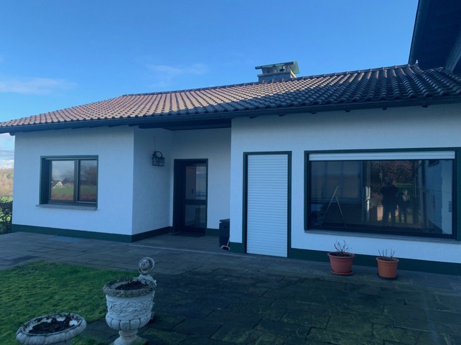 R�ckansicht mit Terrasse Einfamilienhaus Bad Honnef