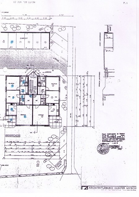 Grundriss Erdgeschosswohnung Siegburg