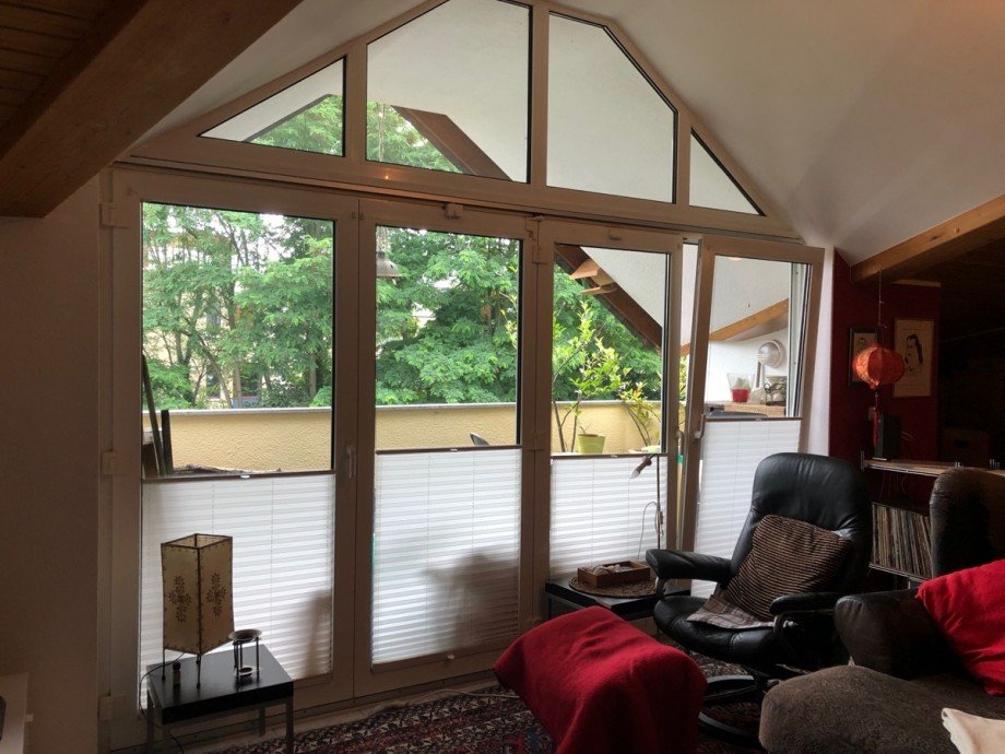 Ansicht Wohnzimmer zur Terrasse Etagenwohnung Bonn