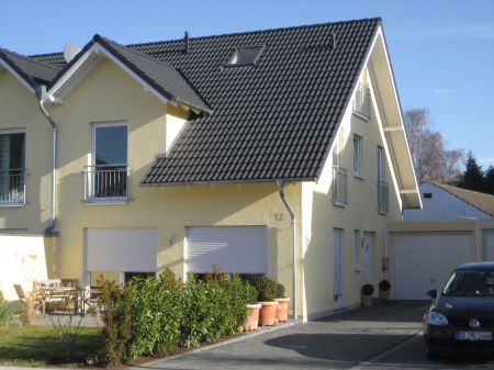 Ansicht 1 mit Seiteneingang Doppelhaush�lfte Sankt Augustin