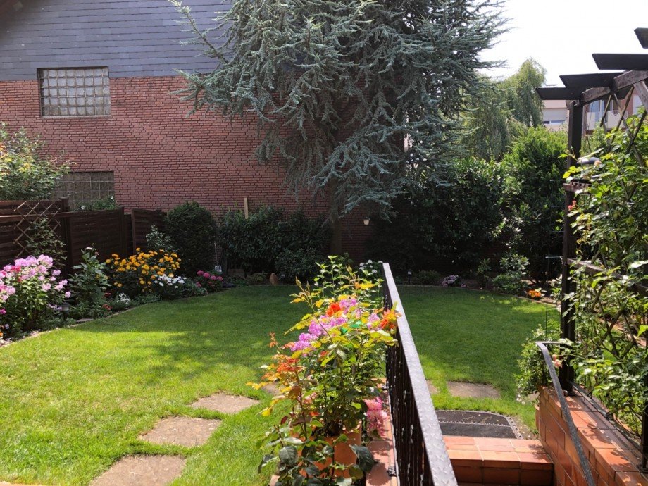 Ansicht Garten Doppelhaush�lfte Sankt Augustin