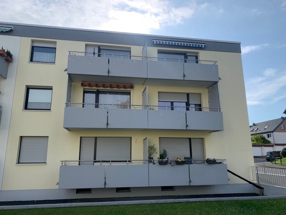 Ansicht Sonnenbalkon Etagenwohnung Sankt Augustin