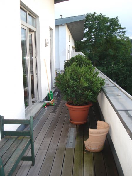 Dachterrasse vor Wohnraum Etagenwohnung Hennef