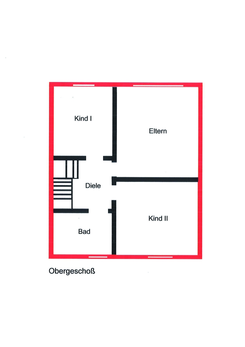 Grundriss OG Reiheneckhaus Sankt Augustin