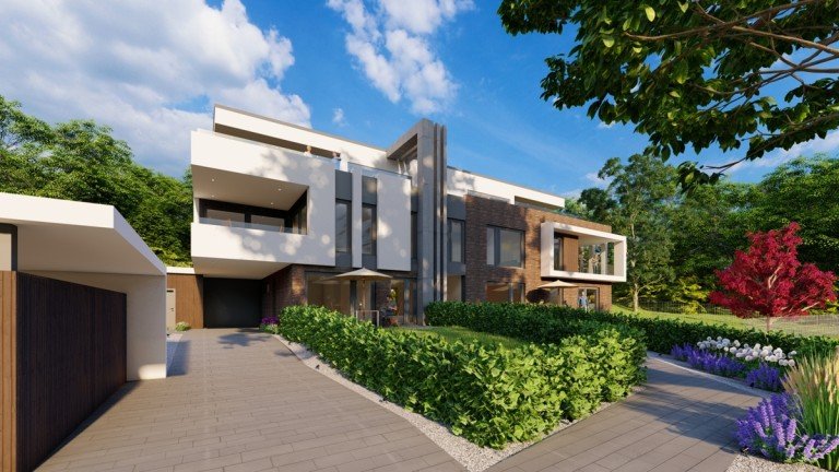 Au�enansicht Bonn Erdgeschosswohnung BONN TOP Neubauwohnung im 8 Parteien-Haus, 126,30 m� Wfl. 3 Zimmer, EG, Terrasse, TG-Stellplatz