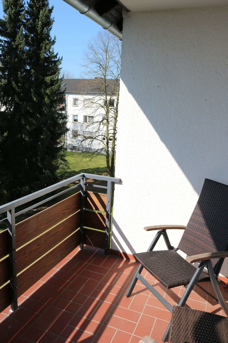 Ansicht Balkon Etagenwohnung Sankt Augustin