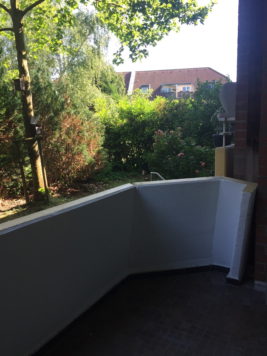 Ansicht Balkon Erdgeschosswohnung Bonn