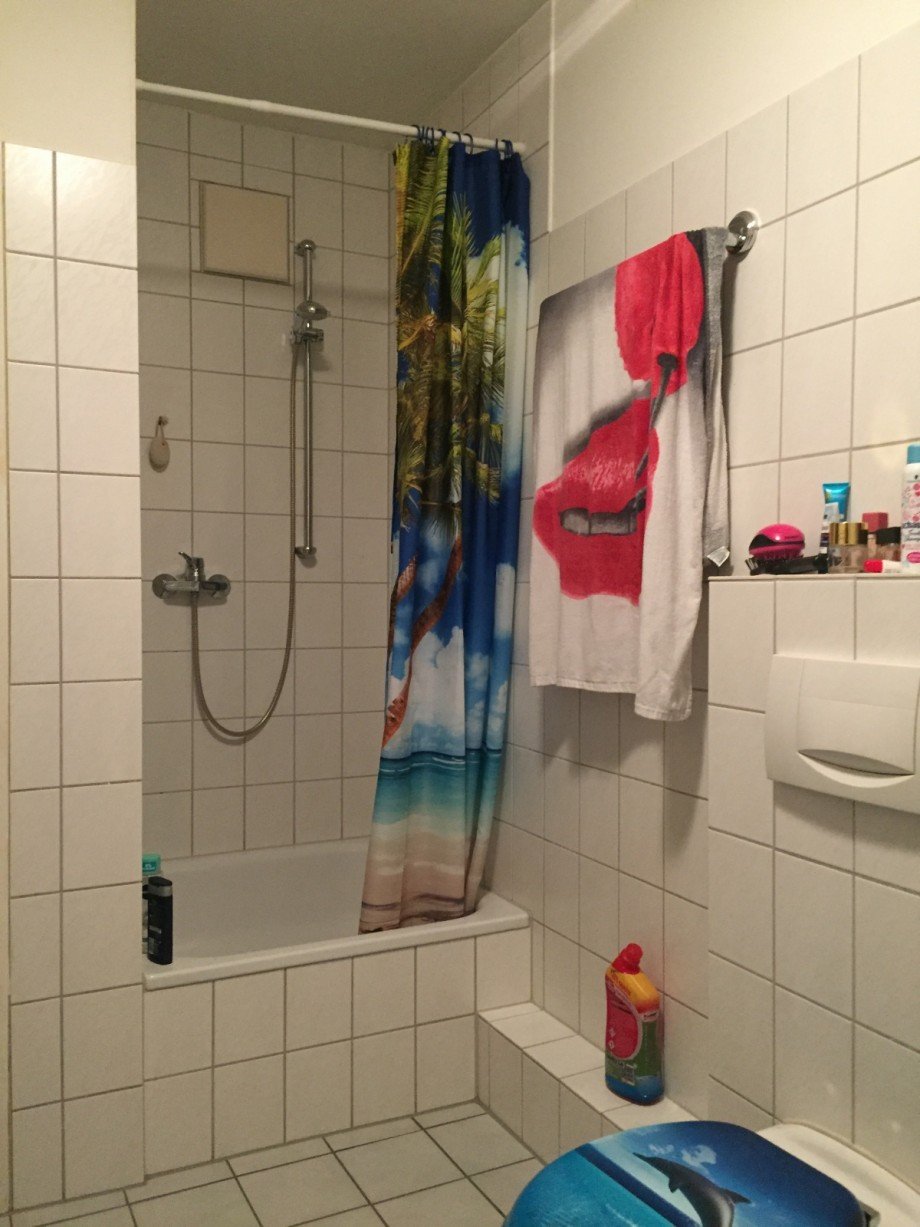 Ansicht der Dusche Etagenwohnung Troisdorf