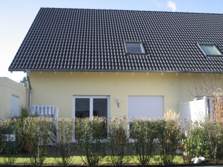 R�ckansicht 2 mit Fr�hst�cksterrasse Doppelhaush�lfte Sankt Augustin