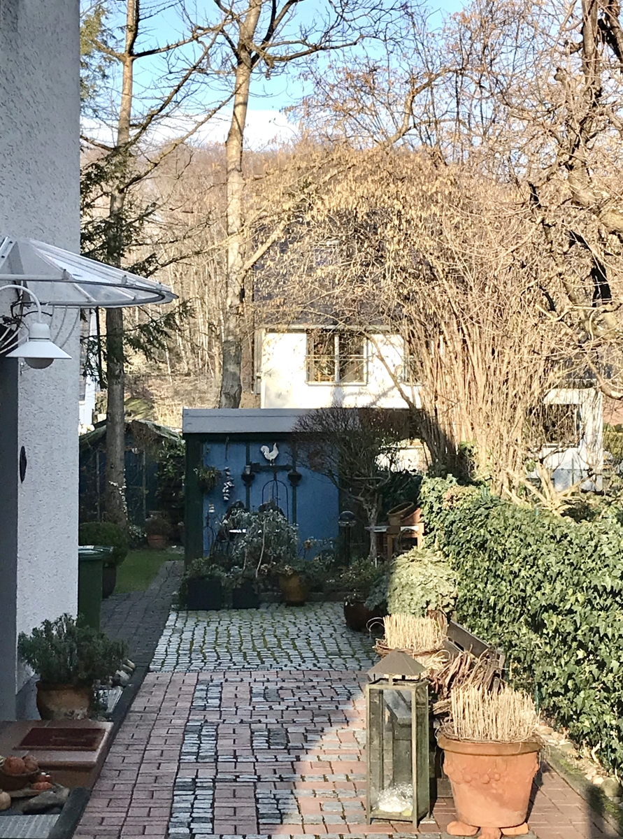 Ansicht Giebel Winter Reiheneckhaus Bonn