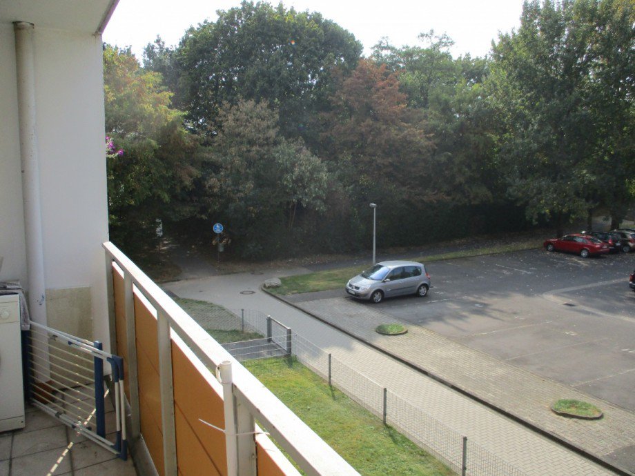 Ausblick vom Balkon Erdgeschosswohnung Sankt Augustin