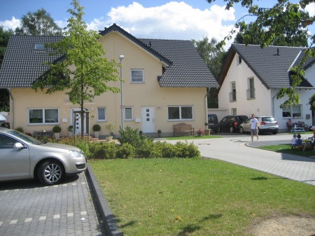 Wendekreis mit Hausansichten Doppelhaush�lfte Sankt Augustin