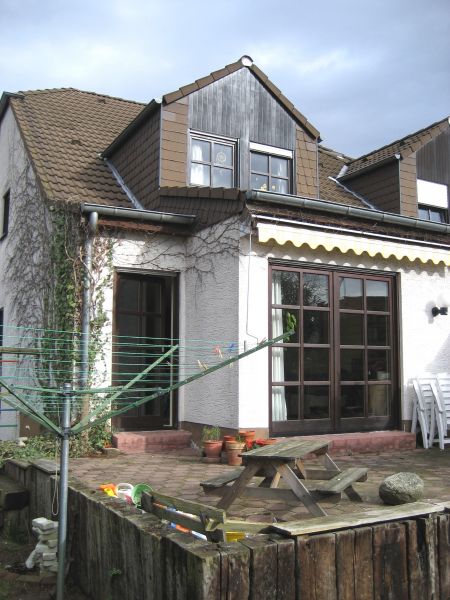 Ansicht Terrasse Doppelhaush�lfte Sankt Augustin