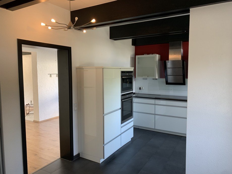 Ansicht K�che mit Blick in den Wohnbereich Doppelhaush�lfte Sankt Augustin